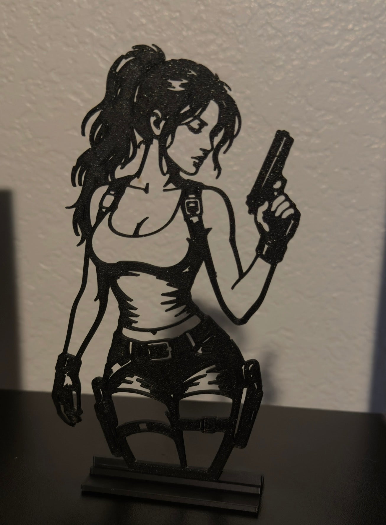 Lara Croft — Tomb Raider Inspired Bookshelf Decor, 3D Printed figure