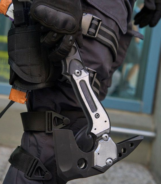 Leon Kennedy Mortal Edge Upgraded Hatchet | Resident Evil Requiem Cosplay Prop Axe with Belt Holder