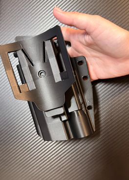 Alligator texture detail on Leon Kennedy holster cosplay prop