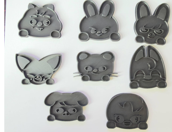 K-pop Animal Characters Cookie Cutters — Set of 8 SKZOO