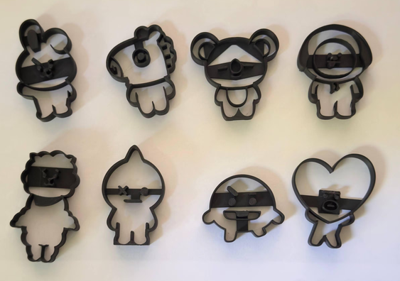 K-pop Character Cookie Cutter all BT21