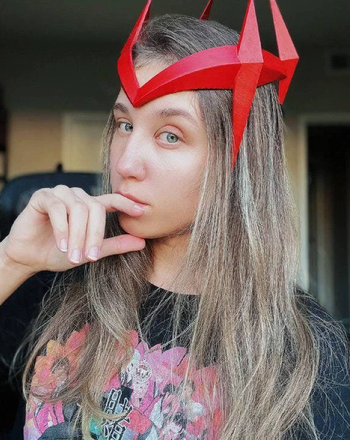 3D printed Scarlet Witch crown from Marvel Rivals, cosplay headpiece