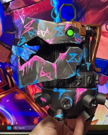 Jinx Chomper — 3D Printed Arcane League of Legends Cosplay Prop