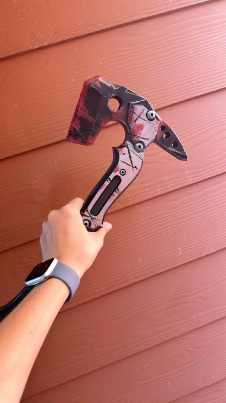 Leon Kennedy Mortal Edge Upgraded Hatchet | Resident Evil Requiem Cosplay Prop Axe with Belt Holder