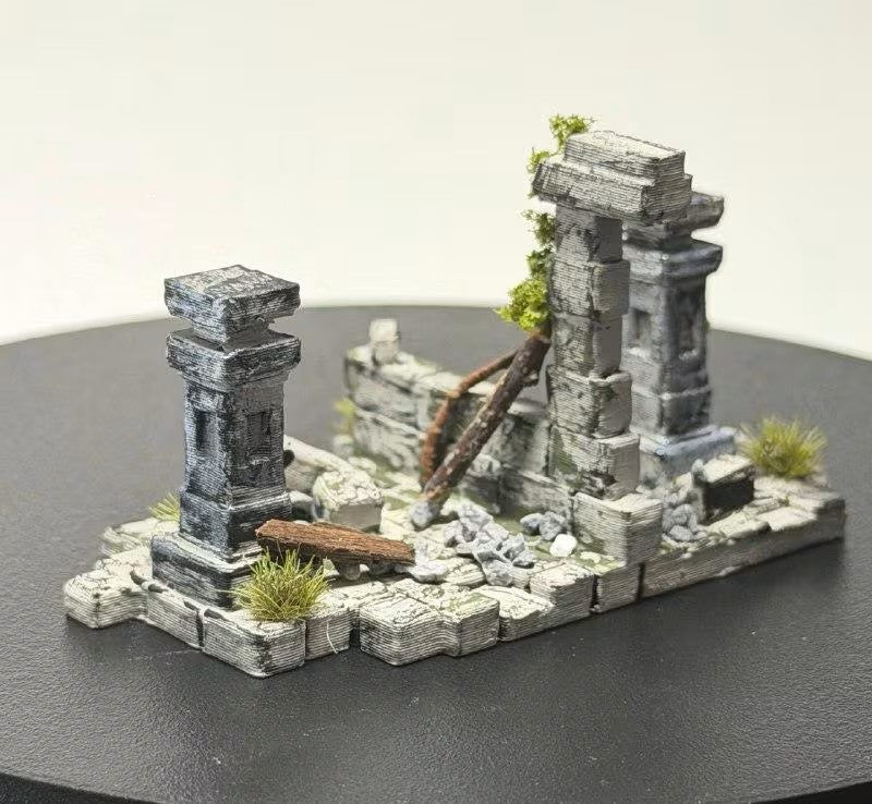 Dungeon Master Gift — Hand-Painted D&D Scatter Terrain, 6 Fantasy Ruins